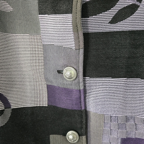 Tudor Court Art To Wear Jacket Women PM 5Button Tapestry Mixed Print Boho - Picture 8 of 14